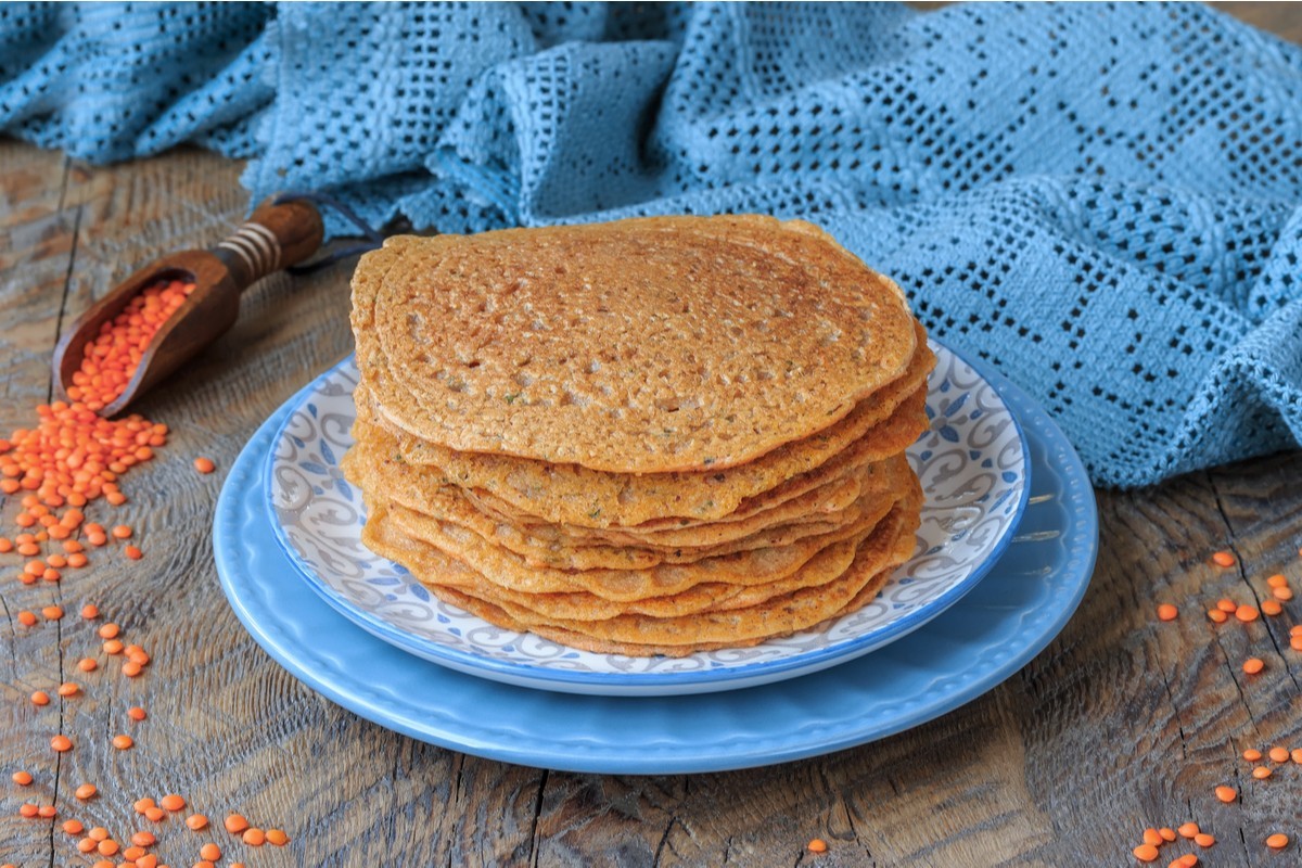 Veganes Fladenbrot aus Linsen